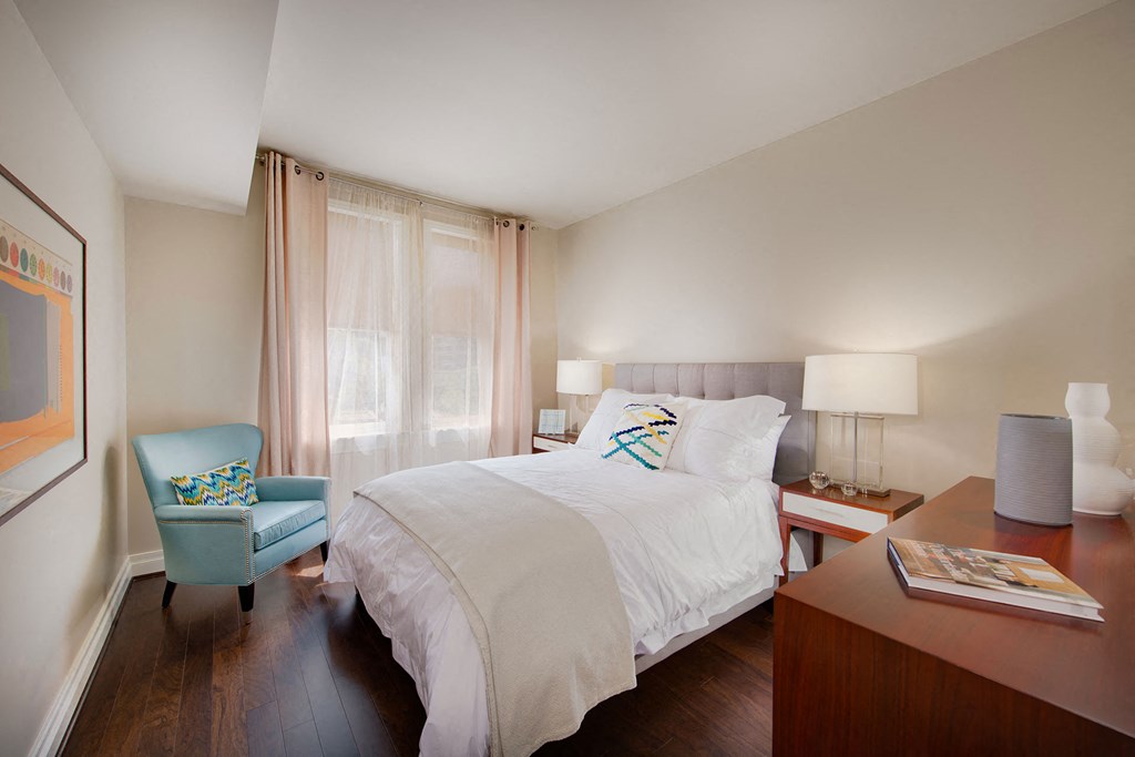 Lavish Bedroom With Large Window at The Woodley, 2700 Woodley Road, NW, Washington, District of Columbia