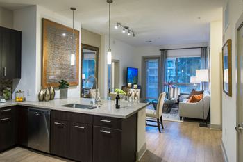 Gourmet Kitchens with Stainless Steel Appliances at 1000 Grand by Windsor, 1000 S Grand Ave,, Los Angeles