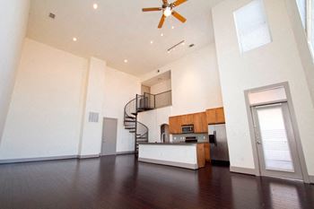 Spiral Staircases in Select Apartments at The Monterey by Windsor, Dallas, 75204