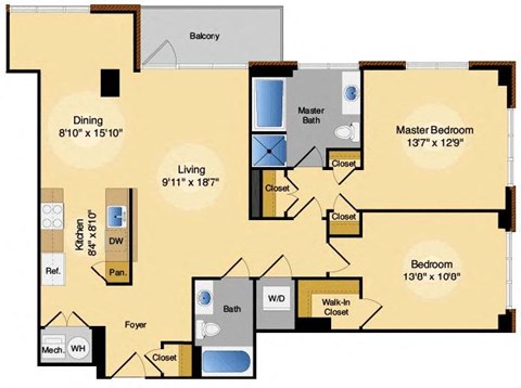 Floor plan at IO Piazza by Windsor