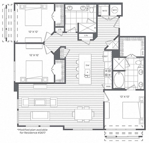 3A Floor Plan at Platt Park by Windsor, Denver