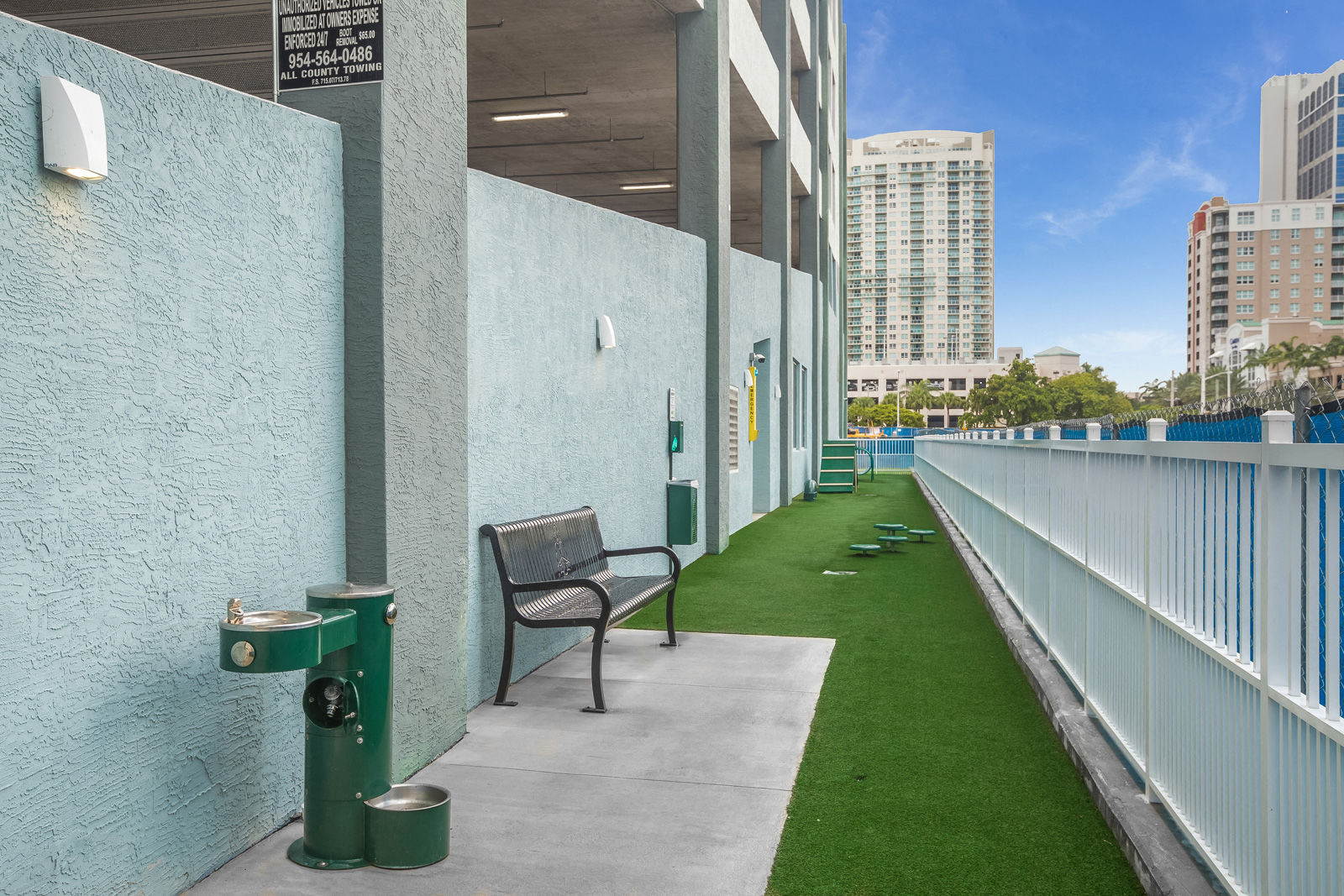 Outdoor Dog Run at Amaray Las Olas by Windsor, Fort Lauderdale, Florida