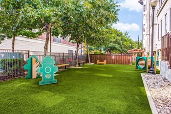 Urban Dog Park with Pet Washing Station at The Monterey by Windsor, Dallas, TX