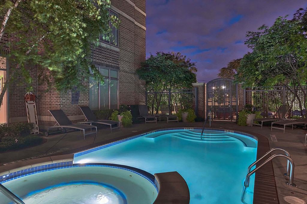 Sparkling Pool and Hot Tub at Crescent at Fells Point by Windsor, 951 Fell Street, Baltimore