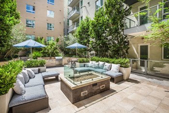Poolside Fire Pit at Windsor at South Park by Windsor, Los Angeles, 90015 - Photo Gallery 33
