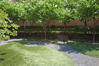 Enclosed Dog Park equipped with K9 Grass (R) at Glass House by Windsor, 2728 McKinnon Street, Dallas