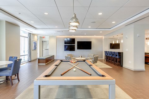 Sports Lounge and Media Wall at The Victor by Windsor, 110 Beverly St, Boston