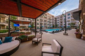 Resort-Style Swimming Pool with Expansive Tanning Areas at Windsor Old Fourth Ward, 608 Ralph McGill Blvd NE, GA