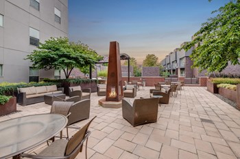 Outdoor Lounge with Fire Pit at The Manhattan Tower and Lofts, Denver, 80202 - Photo Gallery 21