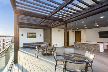 Rooftop Featuring Large Screen TV at Windsor CityLine, Richardson, TX - Photo Gallery 19