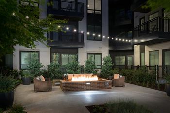 Fire pit at Cannery Park by Windsor, San Jose, California