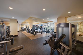 Fully-Equipped Fitness Center with Training Studio at The Ridgewood by Windsor, 4211 Ridge Top Road, VA