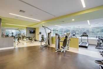 State-of-the-art fitness facility at Vox on Two, Cambridge, MA