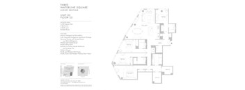 a floor plan of a house with a triangular shape