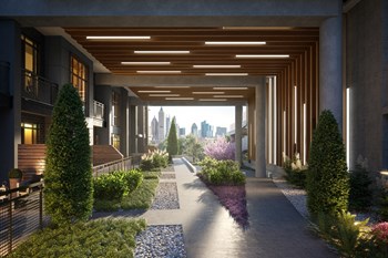 Professionally landscaped grounds Professionally landscaped grounds at Windsor Interlock, Atlanta, Georgia - Photo Gallery 3