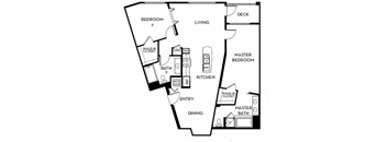 Floorplan At 5550 Wilshire at Miracle Mile by Windsor