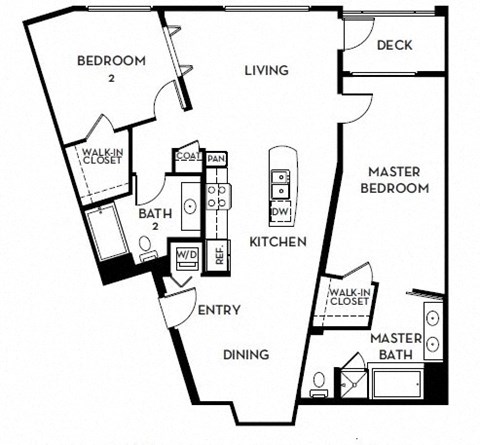 Floorplan At 5550 Wilshire at Miracle Mile by Windsor