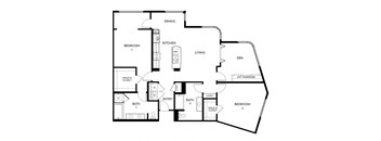 Floorplan At 5550 Wilshire at Miracle Mile by Windsor