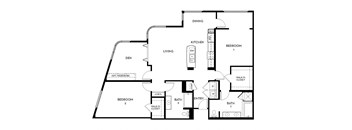 Floorplan At 5550 Wilshire at Miracle Mile by Windsor