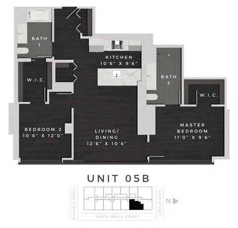 Floor Plan at 640 North Wells, Chicago, 60654