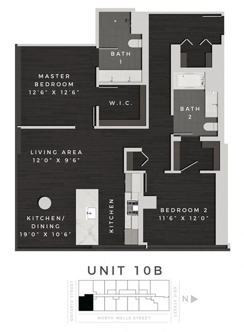 Floor Plan at 640 North Wells, Chicago, 60654