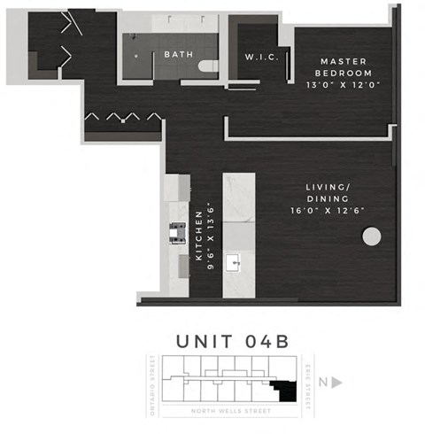 Floor Plan at 640 North Wells, Chicago, 60654