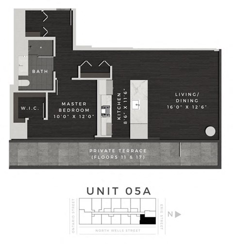 Floor Plan at 640 North Wells, Chicago, 60654