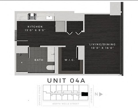 Floor Plan at 640 North Wells, Chicago, 60654