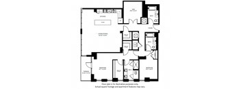 B9 Floor Plan at 7770 Norfolk, Bethesda, MD