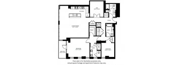 B10 Floor Plan at 7770 Norfolk, MD, 20814