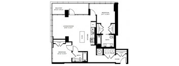 B4 floor plan at 7770 Norfolk in Bethesda,