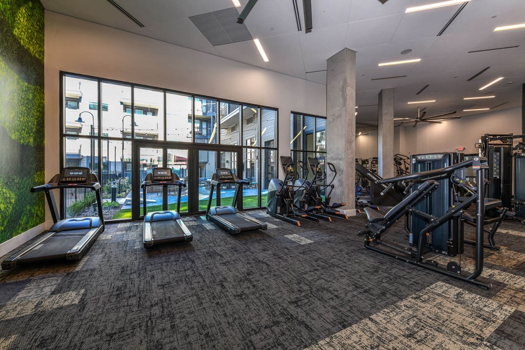 Cardio equipment at Elevate West Village, Smyrna, GA