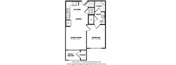 A1(2) floor plan at Windsor Burnet, 10301 Burnet Rd, 78758