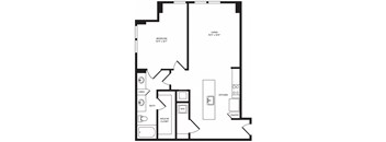 A11 floor plan at Windsor Turtle Creek, TX, 75219