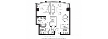 A11 South(1) floor plan at The Bravern, WA, 98004