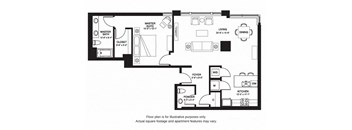 A12 South(1) floor plan at The Bravern, Bellevue, Washington