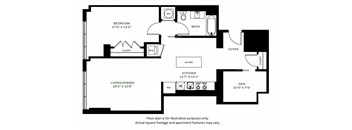 A16 Floor Plan at 7770 Norfolk, Bethesda, MD