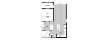 A1 floor plan at Windsor 335, 335 N. State Road 7, Plantation