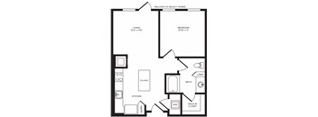 A2(2) floor plan at Windsor Turtle Creek, Texas, 75219