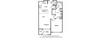 A2(1) floor plan at Windsor Burnet, TX, 78758