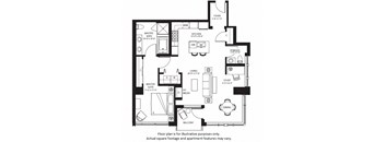 A22 North NEW floor plan at The Bravern, 688 110th Ave NE, 98004