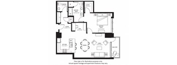 A25 North NEW floor plan at The Bravern, Washington, 98004