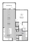 A2 floor plan A2 floor plan at Windsor 335, Plantation, FL