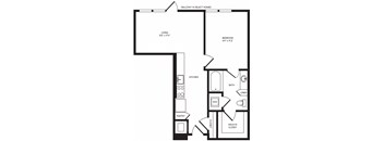 A3 floor plan at Windsor Turtle Creek, Dallas, TX