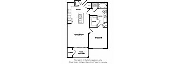 A3(1) floor plan at Windsor Burnet, Texas, 78758