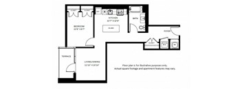 A3 Floor Plan at 7770 Norfolk, Bethesda, 20814
