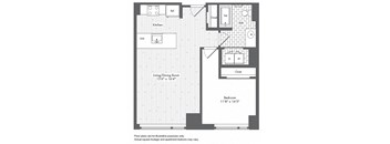 A4 Waterside Place layout at Waterside Place by Windsor, Boston, MA