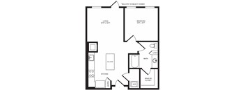 A5 floor plan at Windsor Turtle Creek, TX, 75219