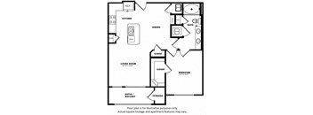 A5(1) floor plan at Windsor Burnet, Austin, TX