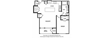 A6(2) floor plan at Windsor Burnet, 10301 Burnet Rd, 78758